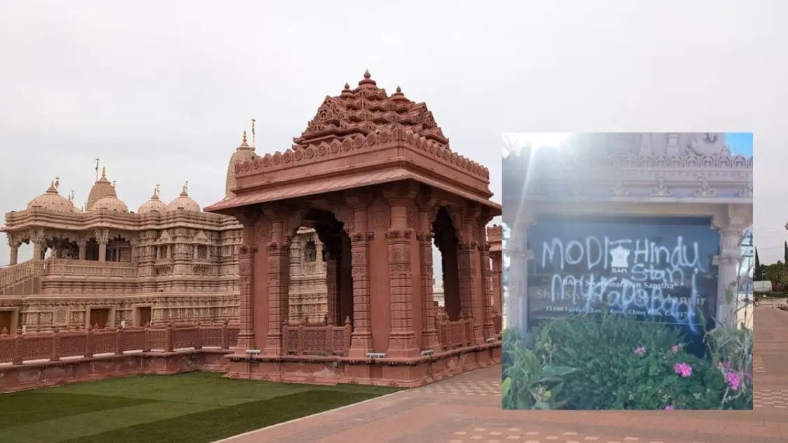 अमेरिका के कैलिफोर्निया में हिंदू मंदिर में तोड़फोड़, भारत ने की निंदा, एक्शन की मांग