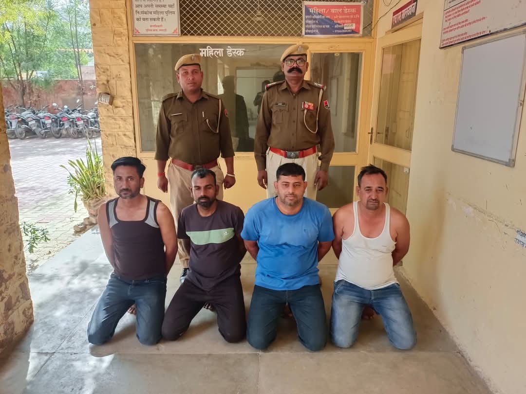 बालोतरा: थाना समदड़ी द्वारा अवैध बजरी खनन के विरूद्ध कार्यवाई 
