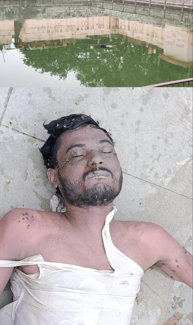 बिजेथुआ धाम में मकरीकुंड पोखरा मे एक अज्ञात व्यक्ति का शव पानी में उतराता मिला